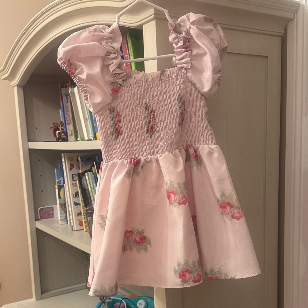 LoveShackFancy Blush Ruffle Detail Dress - Picture 2 of 4